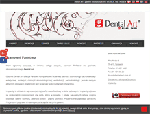 Tablet Screenshot of dental-art.com.pl